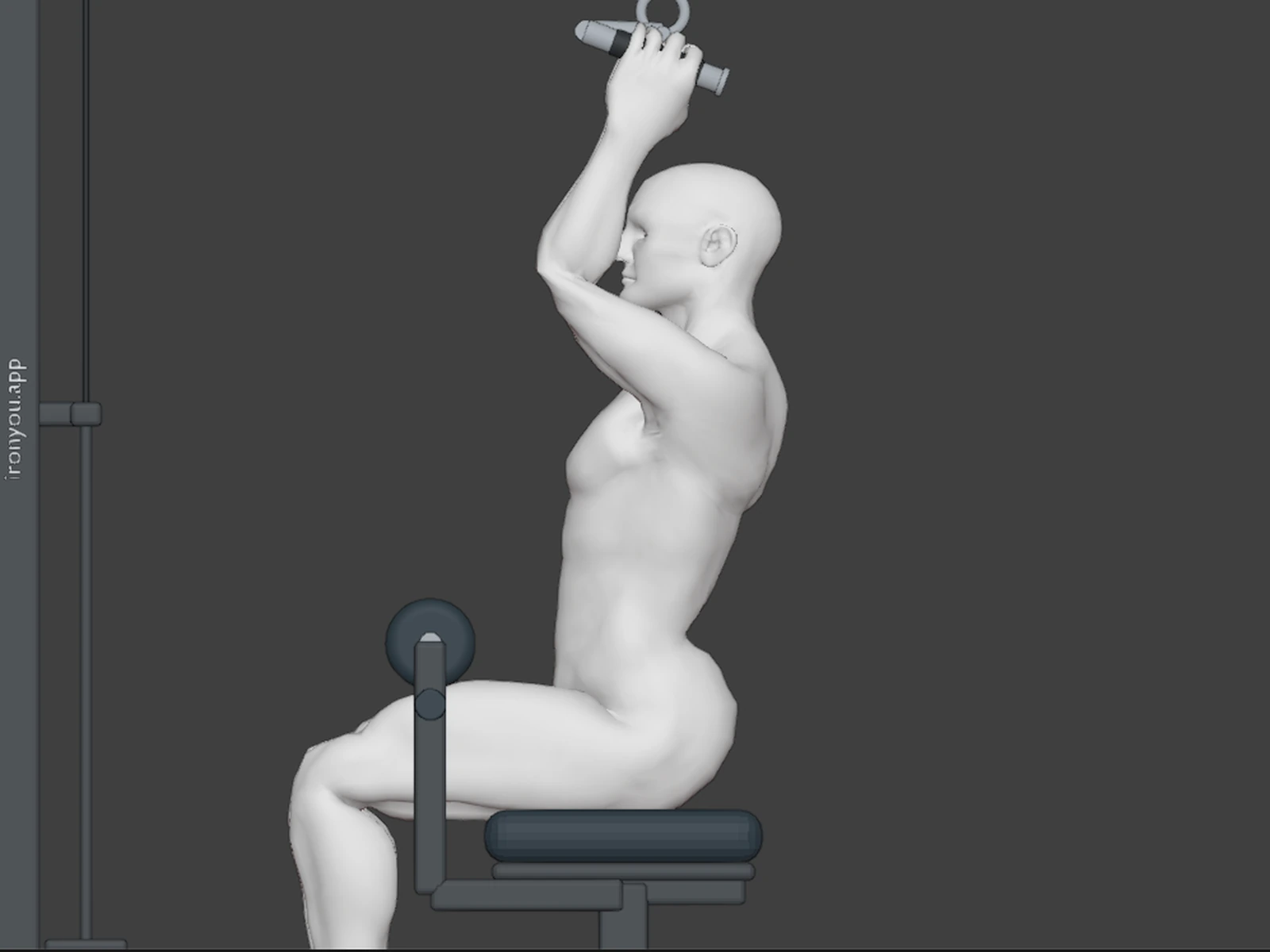 Neutral Grip Lat Pulldown — Side