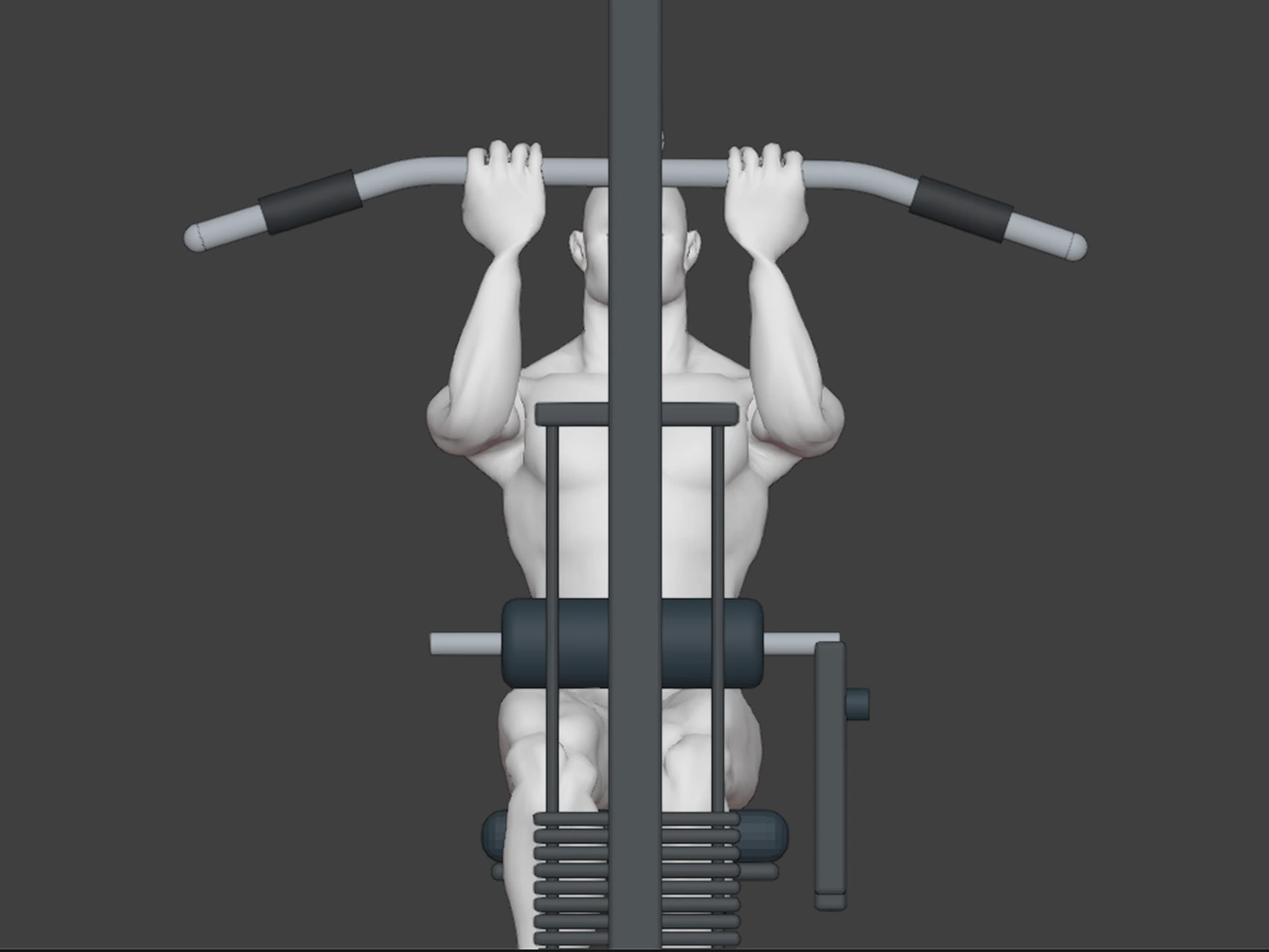 Underhand Lat Pulldown front view