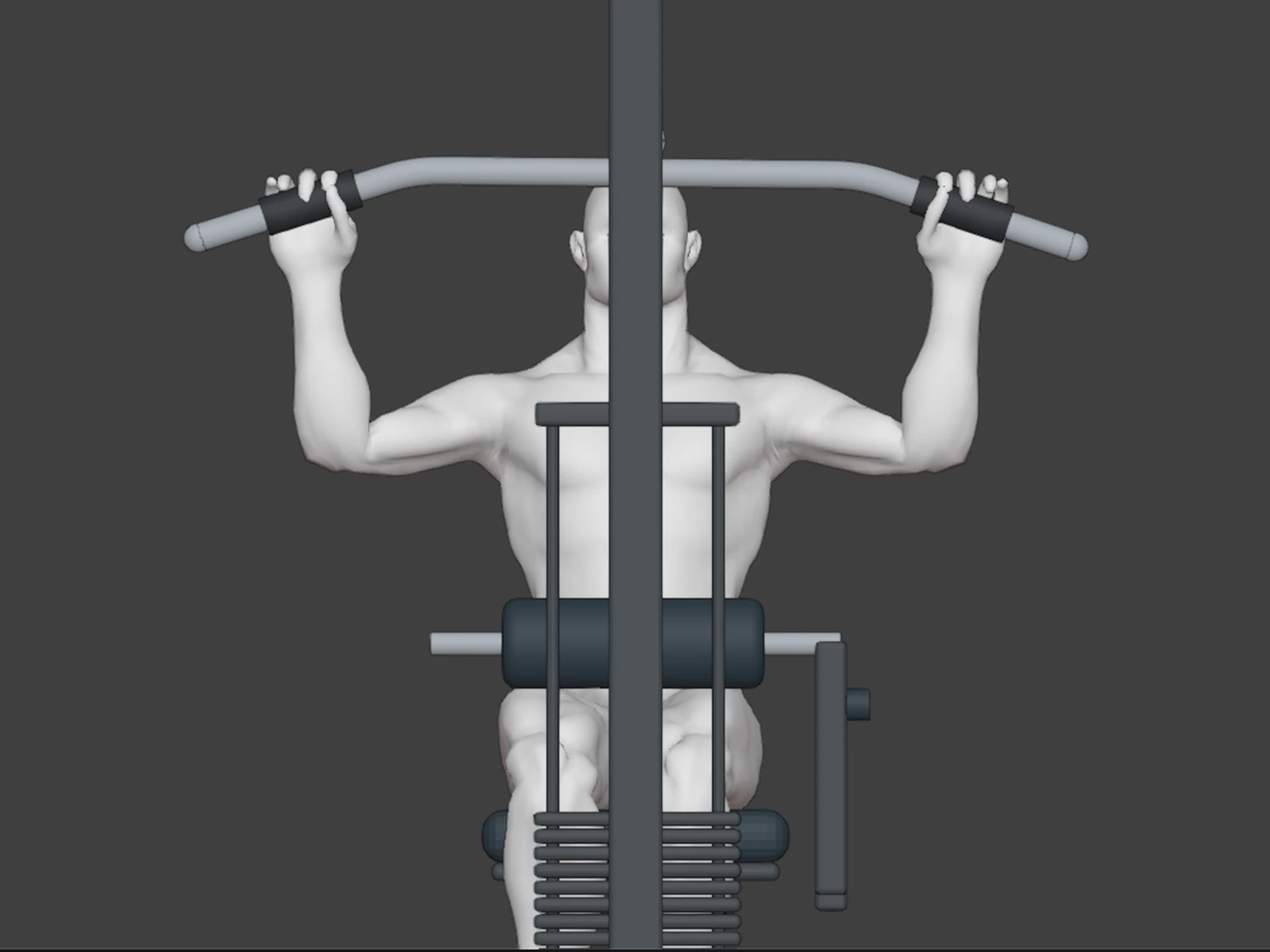 Wide Grip Lat Pulldown front view